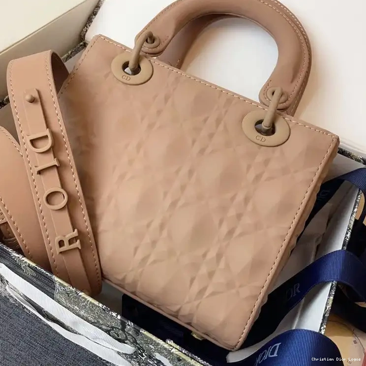 Cheap Dior Apricot Small Bag Calfskin Cannage Frosted Ultramatte Lady 0408 Luxury